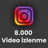 İnstagram 8.000 Video İzlenme