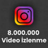 İnstagram 8.000.000 Video İzlenme