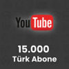 Youtube 15.000 Türk Abone