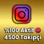 İnstagram Aktif Organik 4500 Takipçi